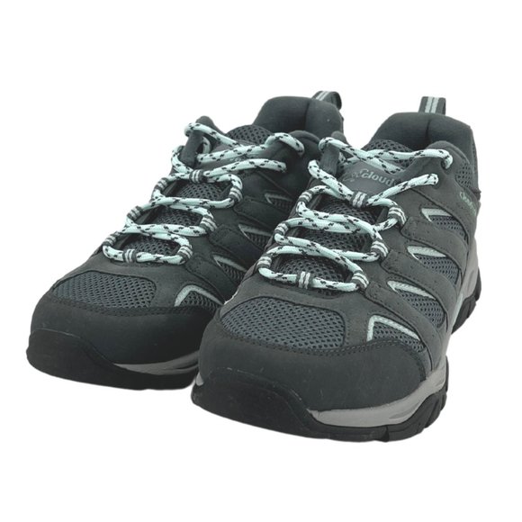 Cloudveil Shoes - Cloudveil | Women's Expedition Hiking Shoes | Grey & Aqua | Size 8